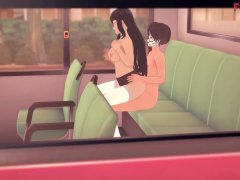 Hinata Hyūga sex on the bus | Naruto | Uncensored Hentai POV