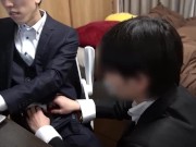 Preview 6 of スーツを着て禁断のスーツ×ブレザーSEX！ ／I'm wearing a suit and forbidden suit x blazer SEX!／No.009