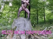 Preview 3 of Cosplay hot milf in a bodysuit and bunny mask masturbates until she cums