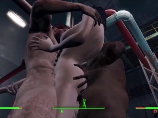 Fallout 4 Mods Raider Mascota Aventura Sexual Animada: Corvega Montaje Planta Gangbang Orgía