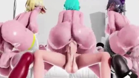 Futa Futanari Anal Orgy Gangbang Huge Cumshots 3D Hentai