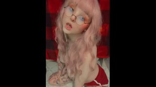 Cute and Kawaii Pink Haired Egirl does Ahegao and Drools on ...