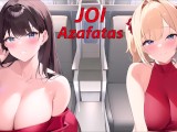 JOI hentai con las azafatas en el avión. En español.