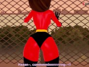 Preview 1 of Helen Parr Having sex on the roof in secret | The incredibles | Pov and normal