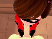 Preview 6 of Helen Parr Having sex on the roof in secret | The incredibles | Pov and normal