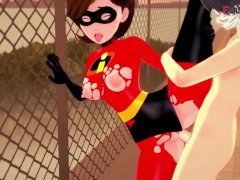 Helen Parr Having sex on the roof in secret | The incredibles | Pov and normal