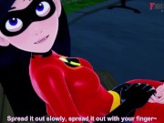 Preview 2 of Violet Parr super hero costume | The incredibles | Sex on the park