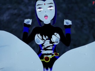 Raven Foda Pública | Titãs Jovens | Hentai do Universo DC