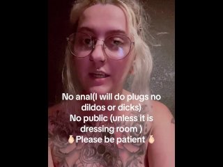 tattoos, big booty, toys, solo female