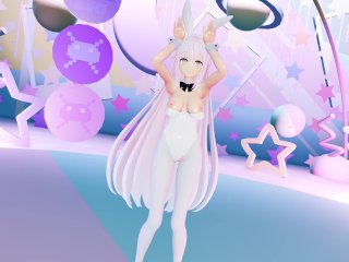 white girl, mmd, big boobs, hentai