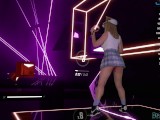 Beat Saber VR play 🔥 with vibrator in pussy. Baddest - KDA. Hard level.
