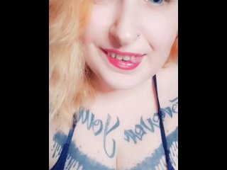 tattooed women, big natural tits, fetish, vertical video