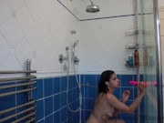 Preview 1 of MILF fucked in SHOWER hard until orgasm