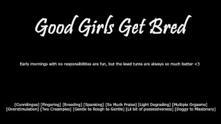 Erotic Audio For Women M4F Good Girls Get Bred