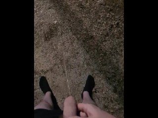 vertical video, boy peeing, peeing boy, guy pissing