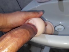 Big Thick Cock Creampies a Fleshlight Pussy