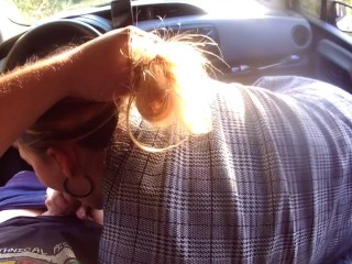 Facefucking my Babysitter in the Car before Dropping her Home