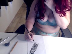 Drawing a big hard cock - erotic art - work in progress - Screenshot 11 of 16 - Sex Art