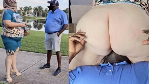 Golf trainer offered to train me, but  he eat my pussy - BBW SSBBW, big fat ass, thick ass, big ass