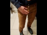Solo Male Masturbation In Public Bathroom! Risky Nude Hot Naked Big Cock Mirror Hairy Man Penis Dude