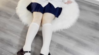 schoolgirl uniform wetlook