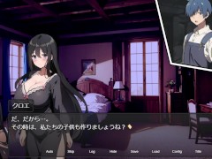 【#10 新妻クロエが堕ちるまで(体験版)実況】治験で搾乳することになり爆乳人妻がおっぱいに搾乳機をつけられ吸われ・・(ファンタジーRPG巨乳人妻NTR同人エロゲー抜きゲー ) Hentai game - Screenshot 16 of 16 - Hentai Game