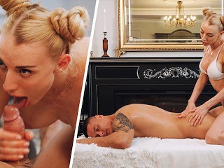 GOT a PASSIONATE AND TENDER MASSAGE AND CUM IN HIS GIRLFRIEND'S MOUTH