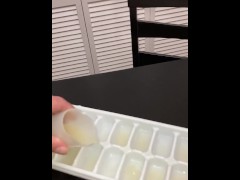 My wife’s going to make me drink my own cum in front of party guests/many loads of my own cum as ice