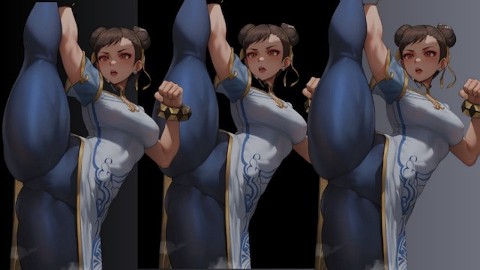 Chun Li asiática gruesa novia STREET FIGHTER - JizzTribute