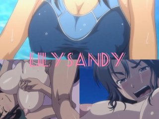 hardcore, anime hentai, tomboy, swimming pool
