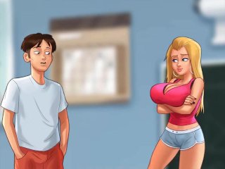 college sex, big boobs, cartoon, teen