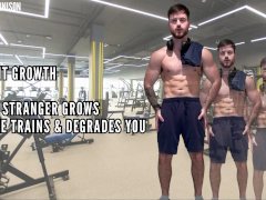 Giant growth - Gym stranger grows as he trains & degrades you