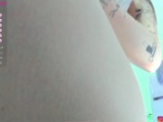 Preview 5 of Masturbation on period. Tight pussy and natural tits!