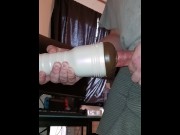 Preview 6 of When a guy with hyperspermia breeds a Fleshlight with a massive creampie! Absolutely huge cumshot!
