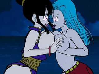 cartoon, benjojo2nd, lesbian sex, dbz chichi