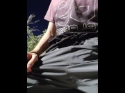 Preview 4 of Twink Wanks and Cums Outdoor at the Park Almost Caught Pt.2
