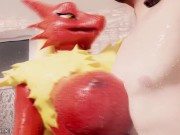 Preview 3 of Blaziken takes care of you in the shower