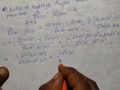 Prove this math , Ratios of multiple angles Math part 27