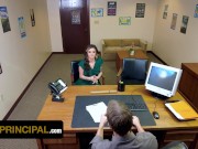 Preview 5 of Step Mom Harper Madison Is Called To The Principal's Office For Naughty Behaviour - Perv Principal