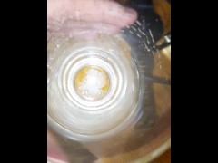 A sick girl cough and spit drool of her tongue a big sticky loogie phlegm snot