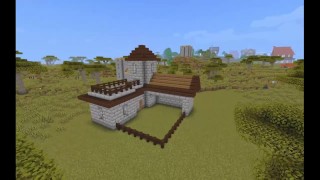 How to build a medieval stable house in Minecraft