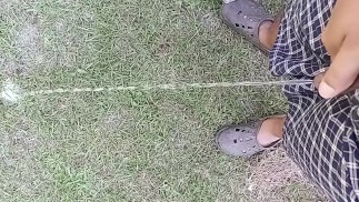 Started to rain peeing