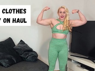 muscular girl, tight leggings, yoga, sexy legs