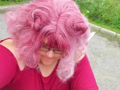 Chub trans sucks dildo walking down a public street! - Screenshot 14 of 16 - Exposed