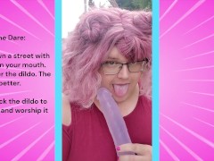 Chub trans sucks dildo walking down a public street! - Screenshot 6 of 16 - Chub