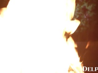 Delphine Films- Witching Babes Swallow Hunter Big Fat Cock screenshot number 0