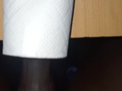 I was too horny end up cumin inside toilet paper hole