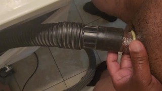 Vacuum sucking my cock