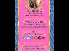 Ebony Goddess blowing smoke into camera with full red lips