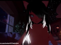 NEKO Girl sucks my dick and than starts to Ride me (with Sounds)